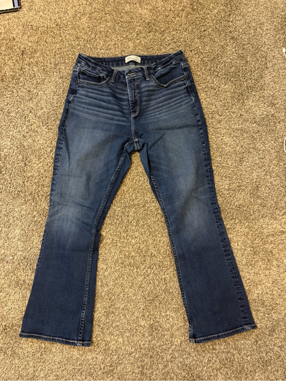BKE Women's Boot Cut Jeans in Dark Blue Wash